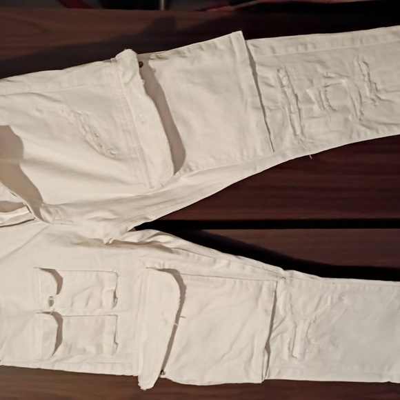 Men's Jeans White Cargo, Distressed, Street wear Jordan Craig - Picture 3 of 7